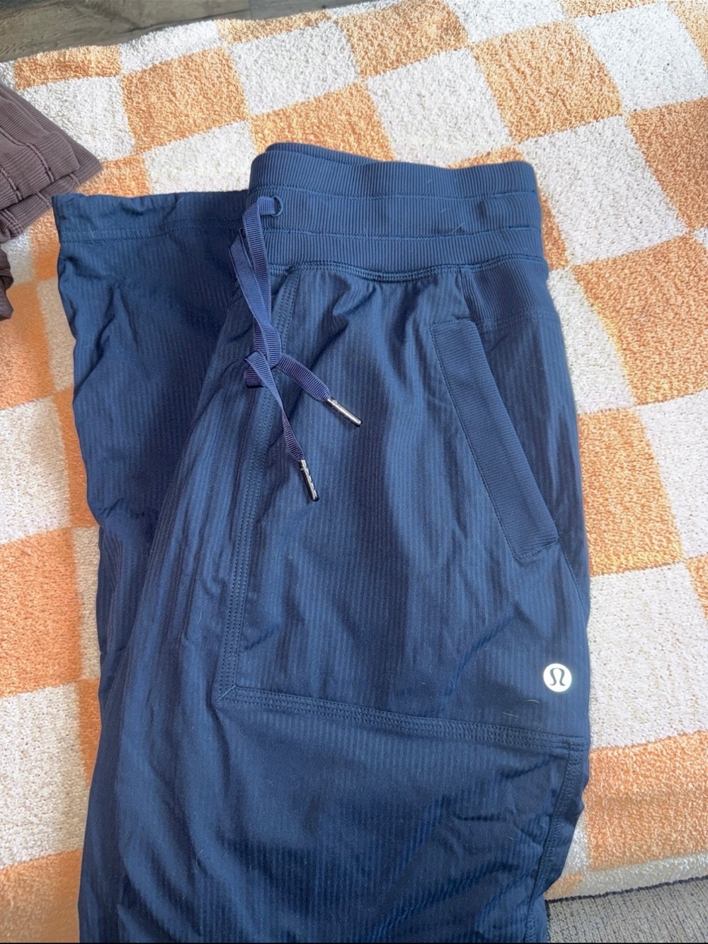 lululemon athletica Men’s Dark Blue Drawstring Joggers